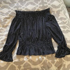 Off shoulder peplum top